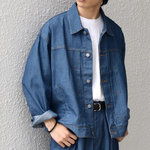 シップス エニィ（SHIPS any）/SHIPS any: ライト メッシュ デニム リラックス ジャケット(セットアップ対応)◇