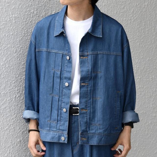 シップス エニィ（SHIPS any）/SHIPS any: ライト メッシュ デニム リラックス ジャケット(セットアップ対応)◇_10