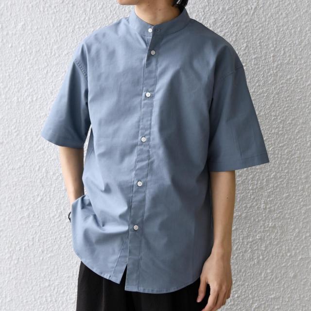シップス エニィ（SHIPS any）/【WEB限定】SHIPS any:〈接触冷感・ストレッチ・遮熱等〉ハイブリッドリネン バンドカラー_3