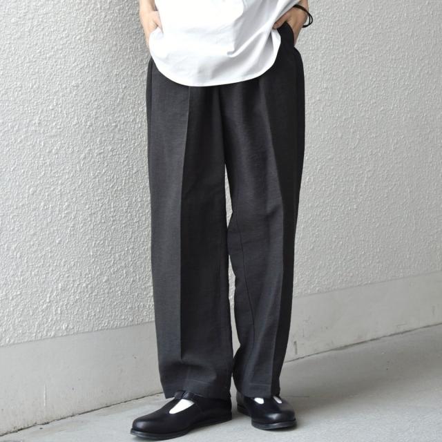 シップス エニィ（SHIPS any）/SHIPS any:〈洗濯機可能〉リネン混 2プリーツ リラックス ワイド テーパード パンツ◇_2