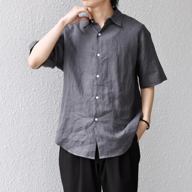シップス エニィ（SHIPS any）/SHIPS any:〈洗濯機可能〉NOVELTEX リネン レギュラーカラー シャツ◇_5