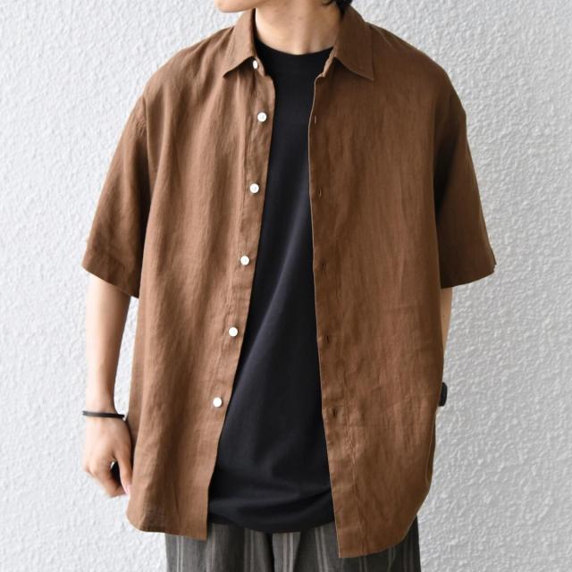 シップス エニィ（SHIPS any）/SHIPS any:〈洗濯機可能〉NOVELTEX リネン レギュラーカラー シャツ◇_15