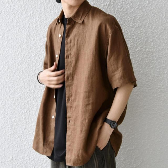 シップス エニィ（SHIPS any）/SHIPS any:〈洗濯機可能〉NOVELTEX リネン レギュラーカラー シャツ◇_16