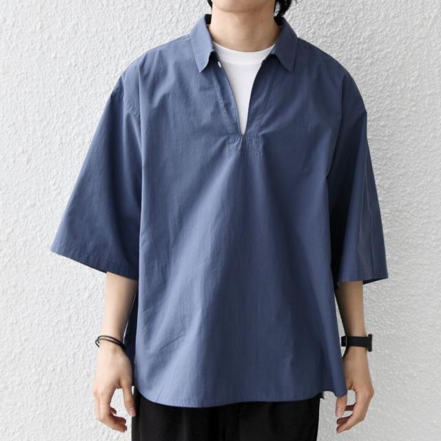 シップス エニィ（SHIPS any）/SHIPS any:〈洗濯機可能〉ボイル スキッパー ハーフスリーブ プルオーバー シャツ◆_16