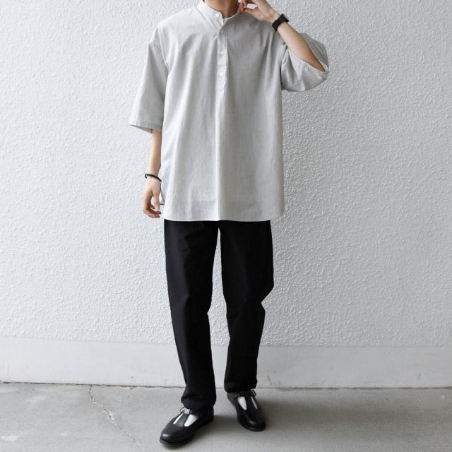 シップス エニィ（SHIPS any）/SHIPS any:〈洗濯機可能〉コットン/リネン ストライプ バンド スキッパー ハーフスリーブ_10