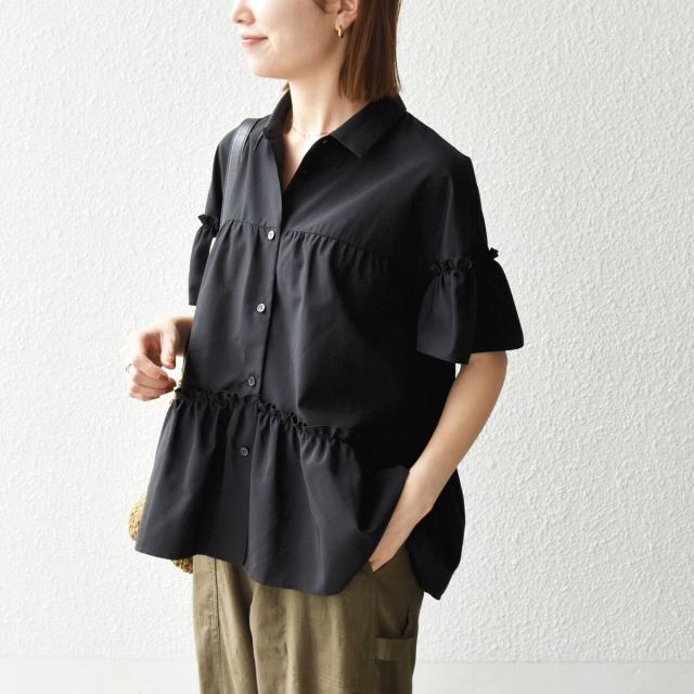 シップス エニィ（SHIPS any）/SHIPS any:〈防しわ/接触冷感/洗濯機可能〉ファンクション ティアード シャツ ブラウス_17