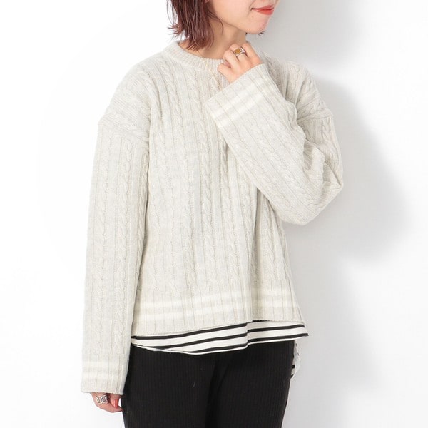 シップス　エニィ（レディース）（SHIPS any）/ＳＨＩＰＳ　ａｎｙ：　ケーブルラインプルオーバーの通販は 4,950円