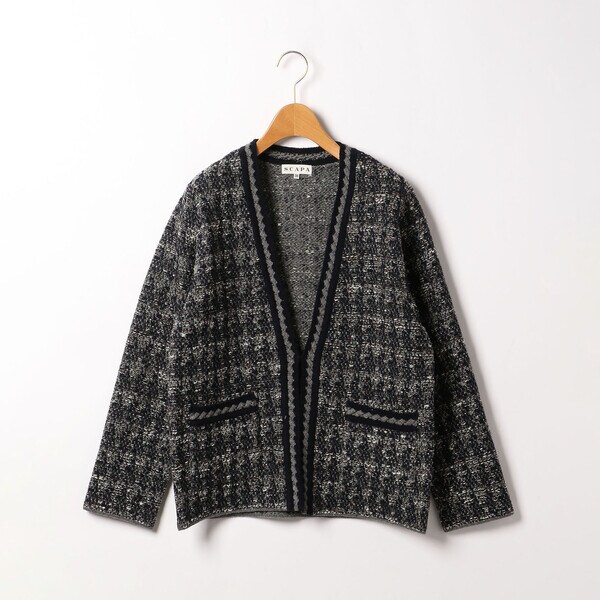 スキャパ/チドリツィードニットジャケット