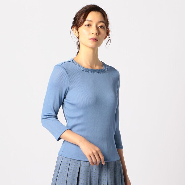 スキャパ/トリアセリブスクエアネックカットソー