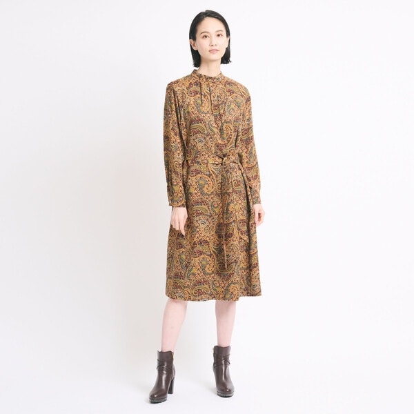 スキャパ（SCAPA）/サラサアートプリントワンピース