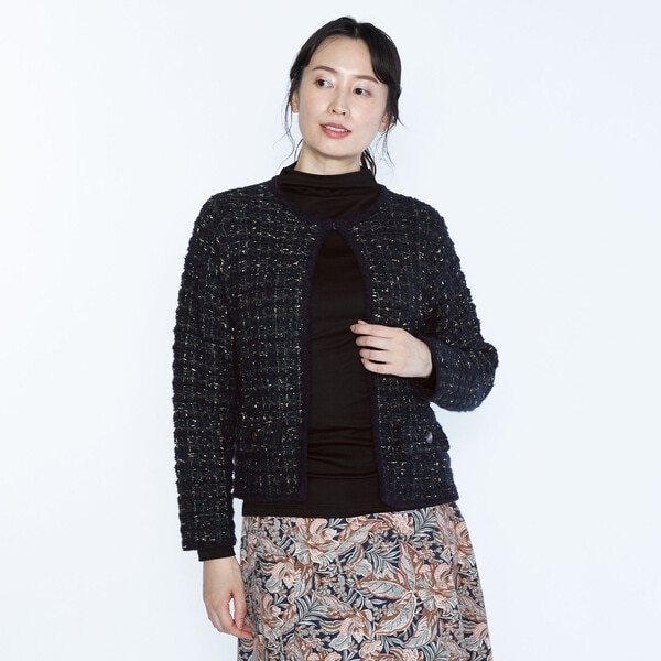 スキャパ（SCAPA）/ツイーディニットジャケット