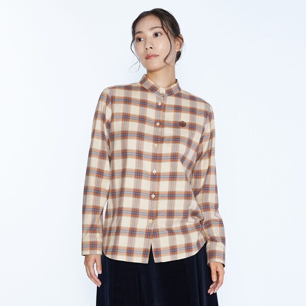 スキャパ（SCAPA）/コットンチェックブラウス