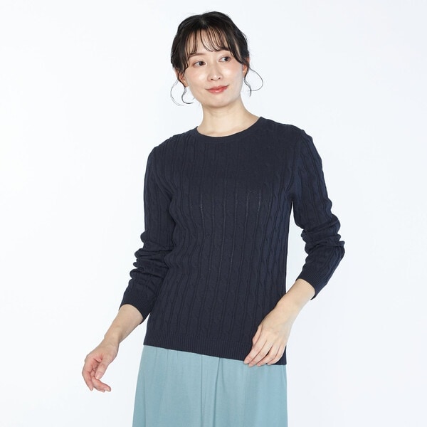 SCAPA / スキャパ ベレケーブルプルオーバー スキャパ（SCAPA）/ベレケーブルプルオーバー ニット・セーター