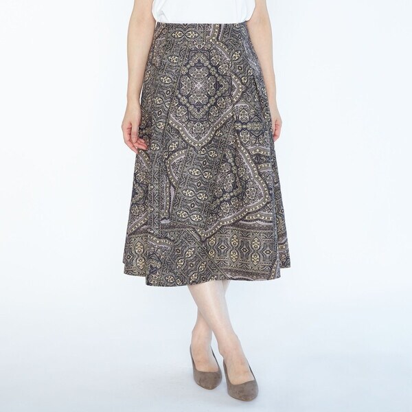 【NEW】スキャパ(SCAPA)/ジャカードサラサスカートの通販は