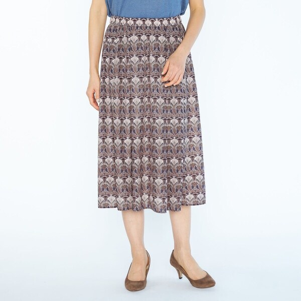 未着用：スキャパ SCAPA アソートコモンプリントスカート　L42 未着用：スキャパ SCAPA アソートコモンプリントスカート L42 未