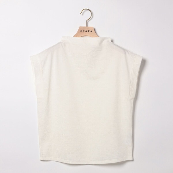 スキャパ（SCAPA）/コットンリネンハイネックカットソー