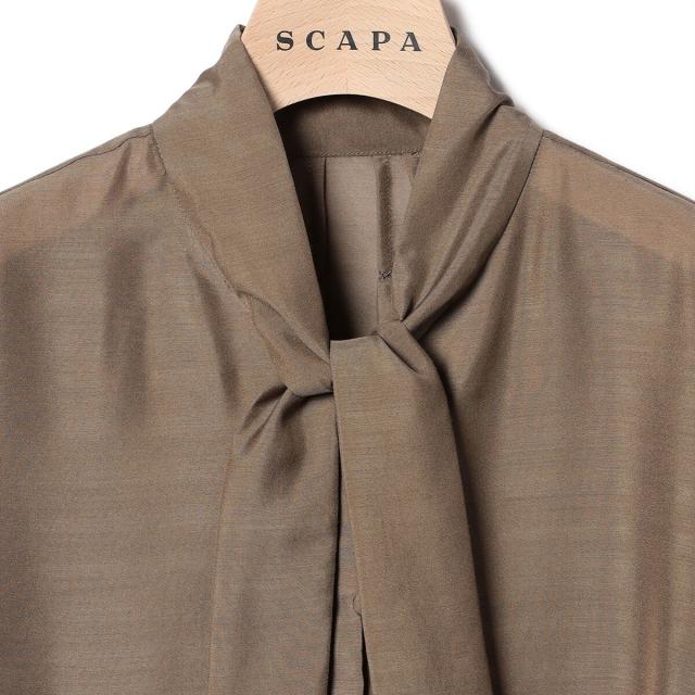 スキャパ（SCAPA）/エアリーローンボータイブラウス