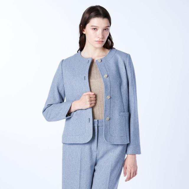 スキャパ（SCAPA）/ブレインツイードノーカラージャケット