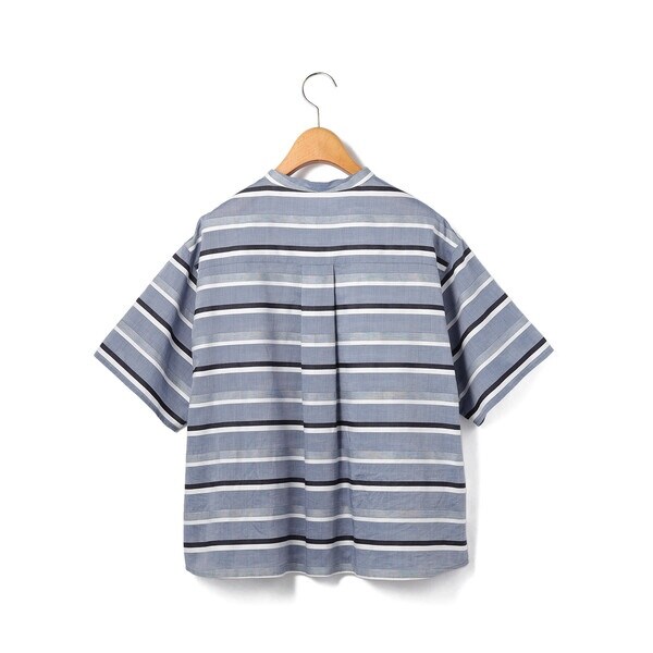 キース（KEITH）/【Lサイズ】ドビーボーダーブラウス