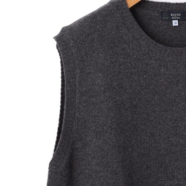 キース（KEITH）/【Lサイズ】ミドルゲージニットベスト