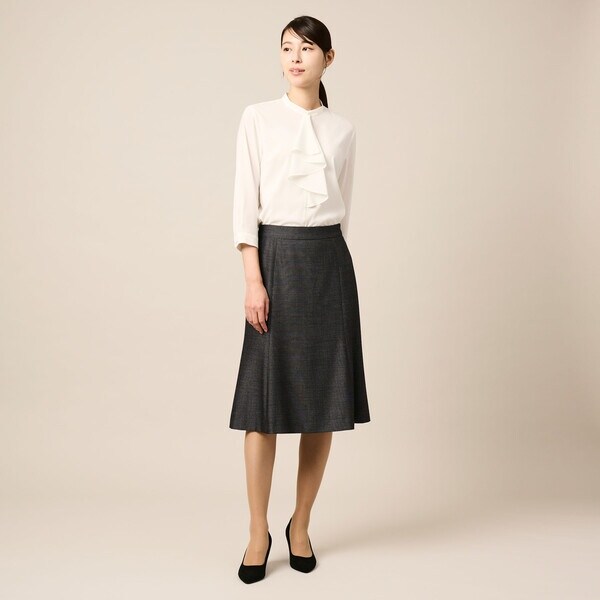 キース（KEITH）/【Lサイズ】ストレッチシフォンブラウス_3