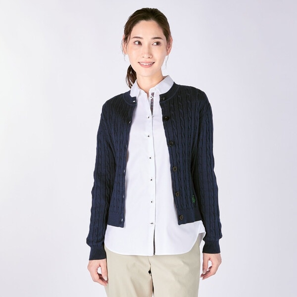 キース（KEITH）/【Lサイズ】ハイゲージケーブルニットカーディガン