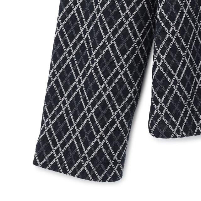 キース（KEITH）/【Lサイズ】ダイヤパターンカットソースタンドカラー