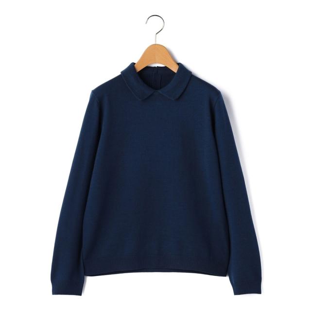 キース（KEITH）/【Lサイズ】ウールブレンド襟付きニット