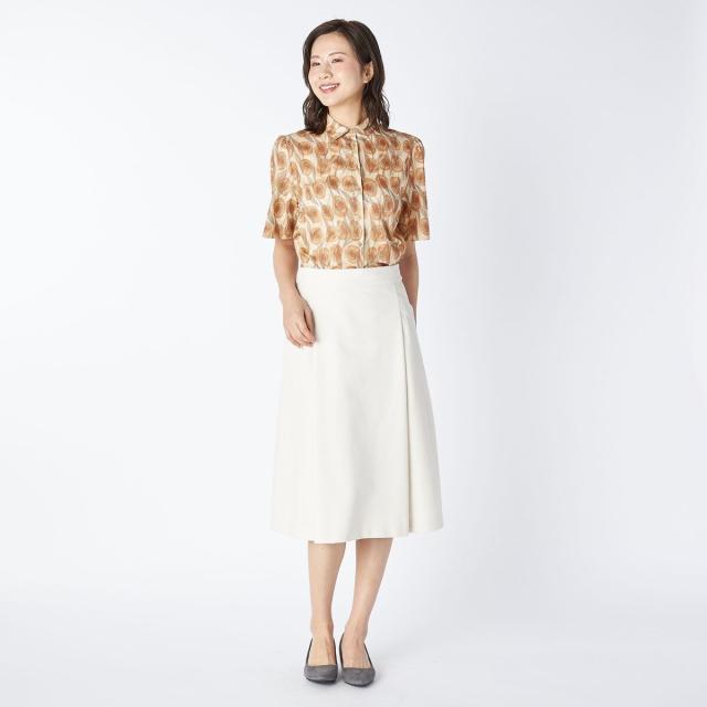 キース（KEITH）/【Lサイズ】Ｖ＆Ａ　ＴＩＲＺＡＨ　ＭＡＲＢＬＥブラウス_1