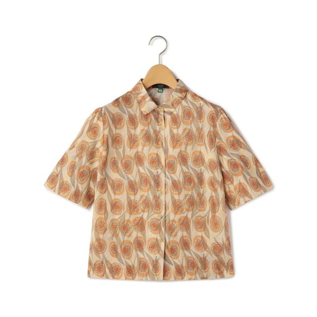 キース（KEITH）/【Lサイズ】Ｖ＆Ａ　ＴＩＲＺＡＨ　ＭＡＲＢＬＥブラウス_2
