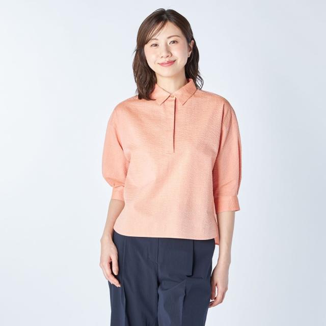 キース（KEITH）/【Lサイズ】シャンブレーリップルブラウス