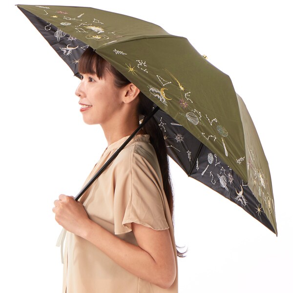 オーロラオリジナル（Aurora original）/【 Beaurance 】刺繍晴雨兼用パラソル（折り畳み・ミニ傘） オーロラオリジナル（Aurora original）/【 Beaurance 】刺繍晴雨兼用