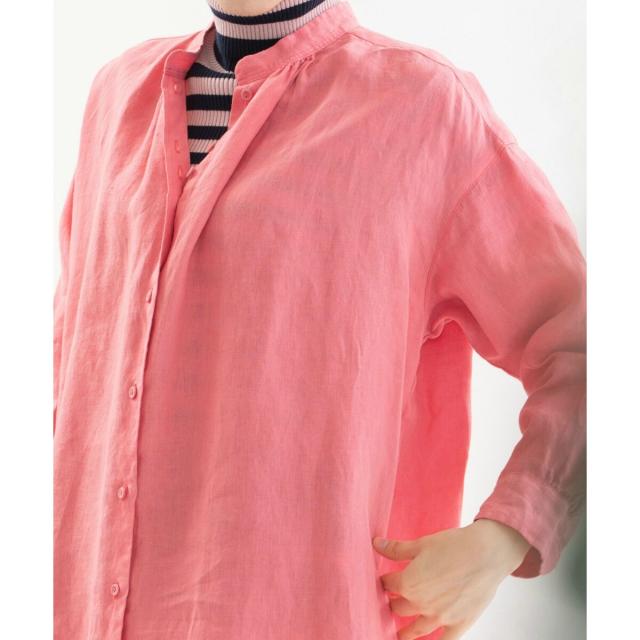 ノップドゥノッド（nop de nod）/ベルギーリネンチュニックシャツの