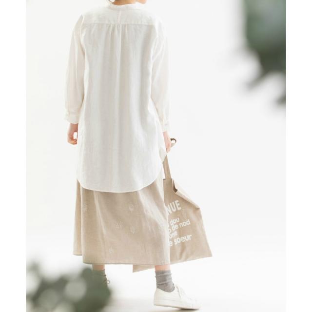 ノップドゥノッド（nop de nod）/ベルギーリネンチュニックシャツ ノップドゥノッド（nop de nod）/ベルギーリネンチュニックシャツの