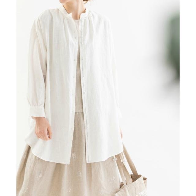 ノップドゥノッド（nop de nod）/ベルギーリネンチュニックシャツの