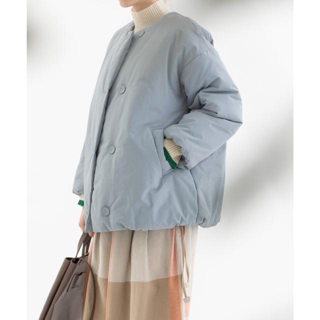 ノップドゥノッド（nop de nod）/ノーカラー中綿ショートコートの通販は