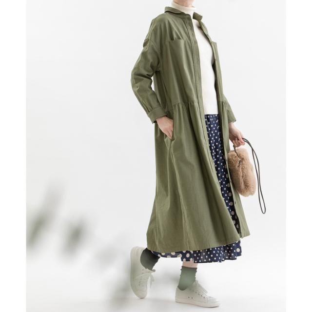 美品 ノップドゥノッド フロントポケット ワーク ワンピース ノップドゥノッド（nop de nod）/フロントポケットワークワンピースの