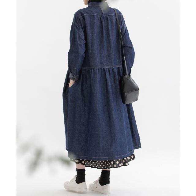 ノップドゥノッド（nop de nod）/フロントポケットワークワンピースの