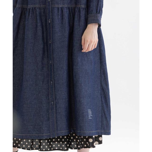 ノップドゥノッド（nop de nod）/フロントポケットワークワンピースの