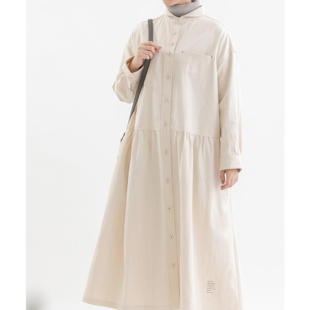 ノップドゥノッド（nop de nod）/フロントポケットワークワンピースの