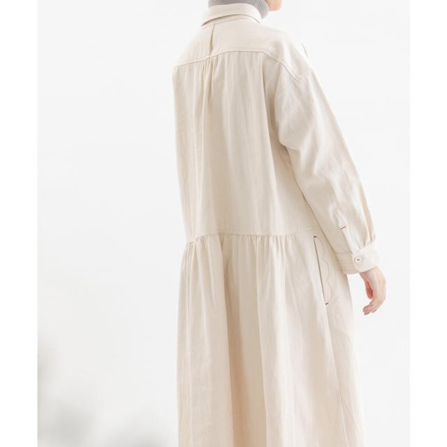 ノップドゥノッド（nop de nod）/フロントポケットワークワンピースの