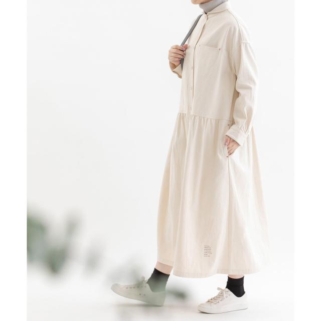 美品 ノップドゥノッド フロントポケット ワーク ワンピース ノップドゥノッド（nop de nod）/フロントポケットワークワンピースの