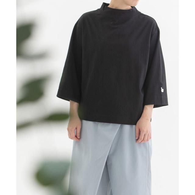 ノップドゥノッド nop de nod USコットンボトルネック7分袖 （ブラック） nop de nod tシャツ USコットンボトルネック7分袖 レディース