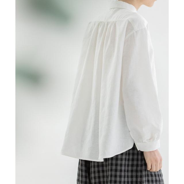 ノップドゥノッド（nop de nod）/リネンコットンふんわり袖シャツ_13