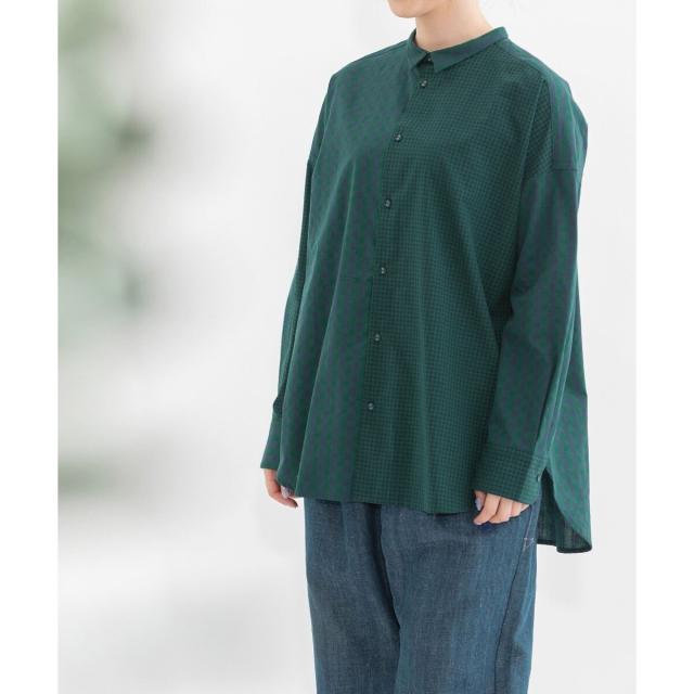 ノップドゥノッド（nop de nod）/スモールカラーブラックスワン刺繍シャツの通販は 7,656円