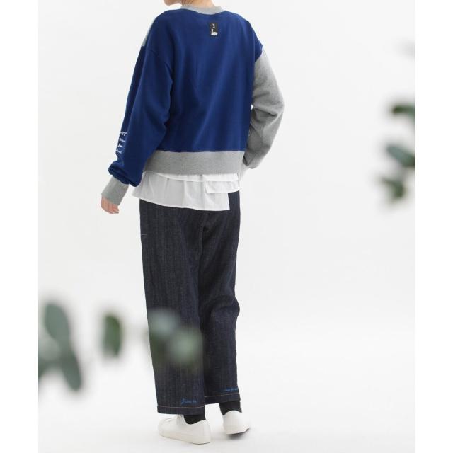 新品　nop de nod ノップドゥノッド　コットンリネンバックヘムロゴパンツ SUMMER SALE】コットンリネンバックヘムロゴパンツ | COO ONLINE