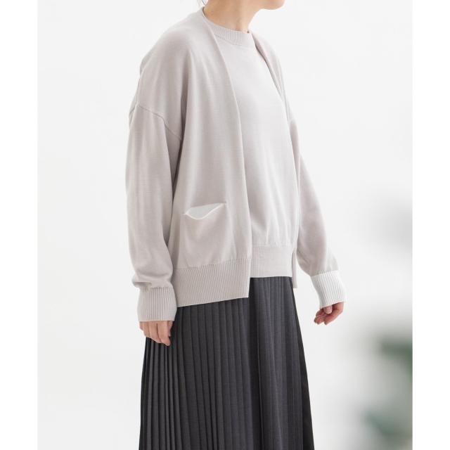 ノップドゥノッド（nop de nod）/オーガニックコットンはおりカーディガン