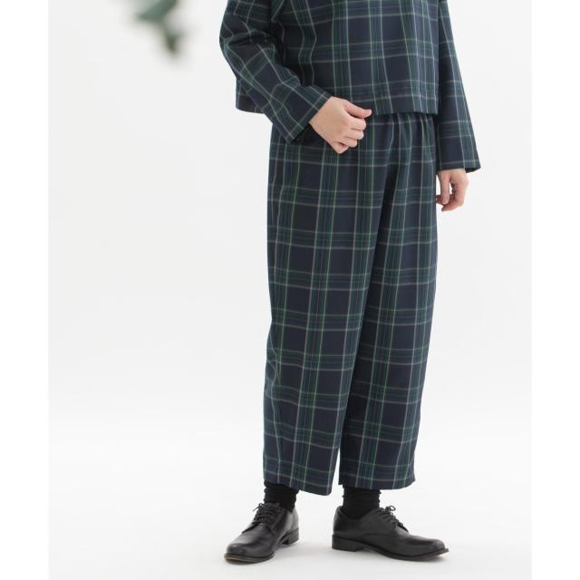 ノップドゥノッド（nop de nod）/Pommeポリエステルチェックパンツの