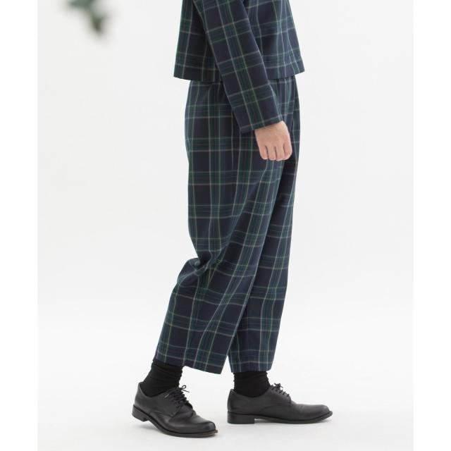 ノップドゥノッド（nop de nod）/Pommeポリエステルチェックパンツの