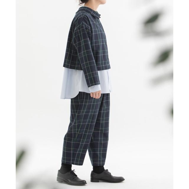 ノップドゥノッド（nop de nod）/Pommeポリエステルチェックパンツの